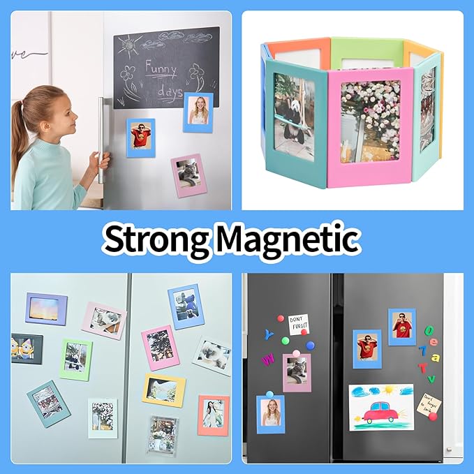 12 Packs Magnetic Picture Frame, Mini Picture Magnets 2x3 Picture Frame - Image 4