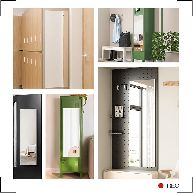 63"x20" Magnetic Mirror Lightweight Full-Length Mirror | Strong Adhesion - Image 6