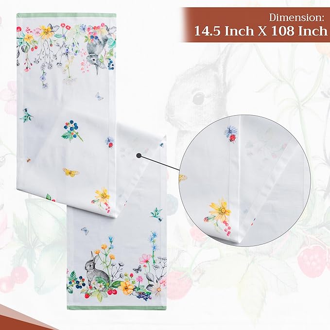 Maison d' Hermine Table Runner 100% Cotton Single Layer Table Runners 108 - Image 4