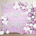 12PCS Colorful Light Pink Shimmer Wall Backdrop, Square Sequin Photo Backdrops by ZEBMOON