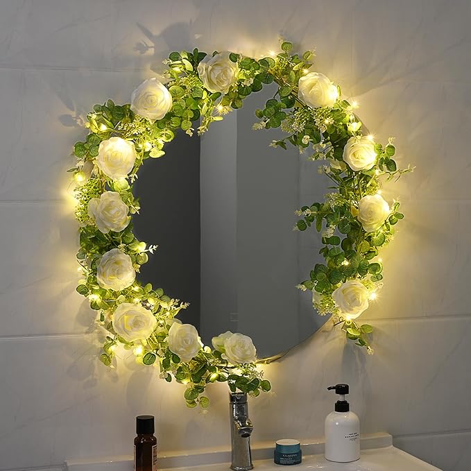 Dolicer 2Pcs 13Ft Artificial Eucalyptus Garlands - Image 7