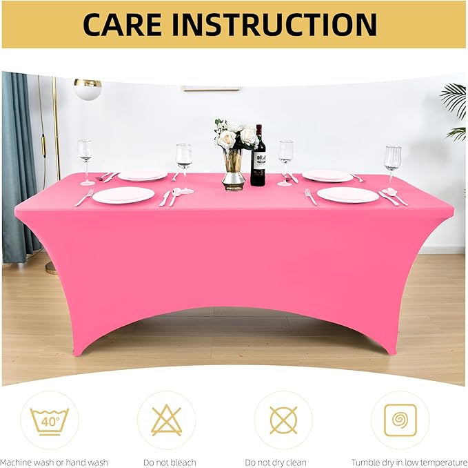 2-Pack 8ft Spandex Table Covers - Image 6