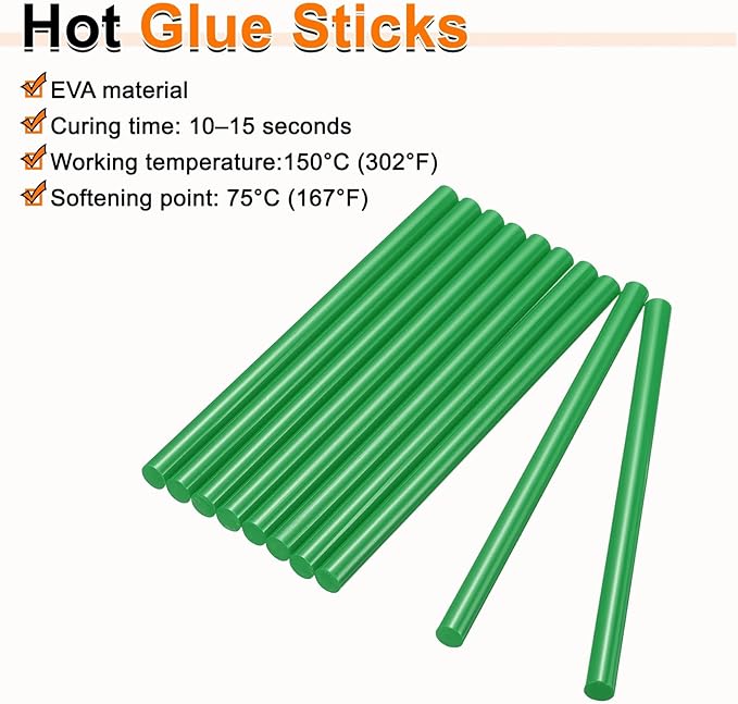 HARFINGTON 10pcs Hot Glue Sticks 0.43" Dia x 5.91" Long EVA Mini Hot Melt - Image 4