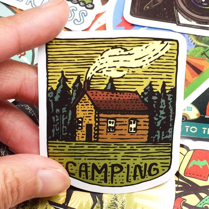 Stickers for Water Bottles Outdoor, Nature Stickers Camping Stickers Adventure - Image 5