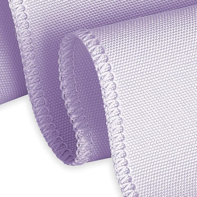 LTC LINENS 5 Pack 90 Inch Round Tablecloth Lavender - Image 4