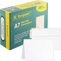 Blank White Cards, 100 Qty 5.25 x 7.25 inches Printable A7 Envelopes & 100 Qty by Xxcxpark