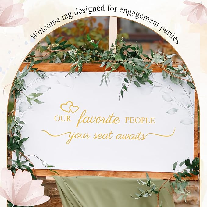 3 Pcs Wedding Seating Chart Decal Stickers DIY Our Favorite People Your Seat - Image 5