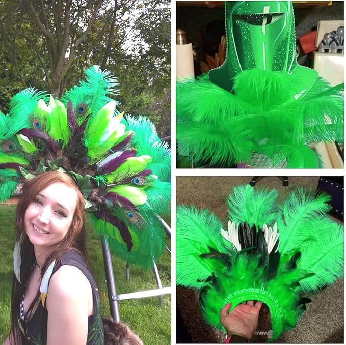 Ballinger Lime Green Ostrich Feathers - Image 6