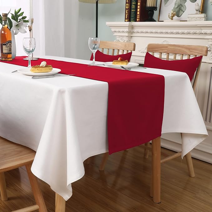 DUALIFE Red Table Runner 14 x 72 inch Divine - Image 4