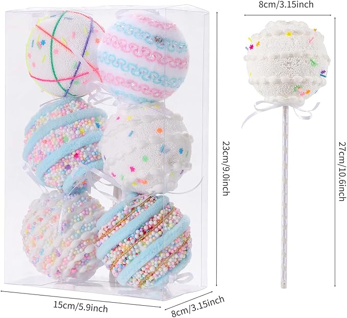 LANGXUN 6pcs Lollipop Candy Land 2025 Xmas Birthday Party Wedding Suppiles - Image 2