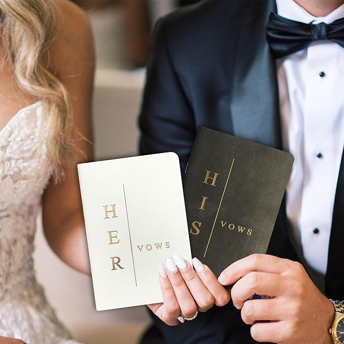 Wedding Vow Books His and Hers, Wedding Registry Gifts Ideas - Image 5