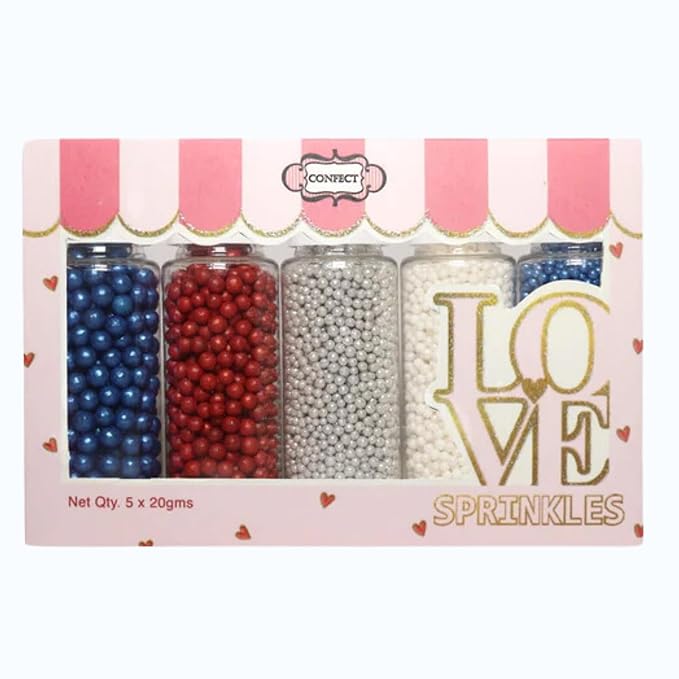 Confect Patriotic Sprinkles Mix – Red, Gluten-Free, Dairy-Free, Palm Oil-Free - Image 8