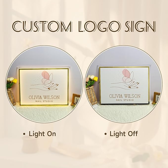 Custom Business Logo Neon Sign for Personalized Company Store UV Metal Acylic - Image 4