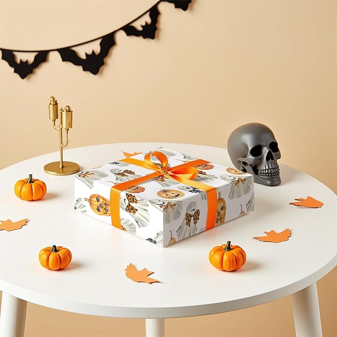 LeZakaa Halloween Wrapping Paper Roll - Image 5