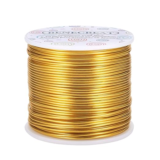 BENECREAT 15 Gauge 220FT Aluminum Wire Anodized Jewelry Craft Making Beading by BENECREAT