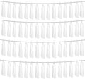 4P White Foil Fringe Metallic Tassel Streamers Banner Tassel Garland by HYSILLA