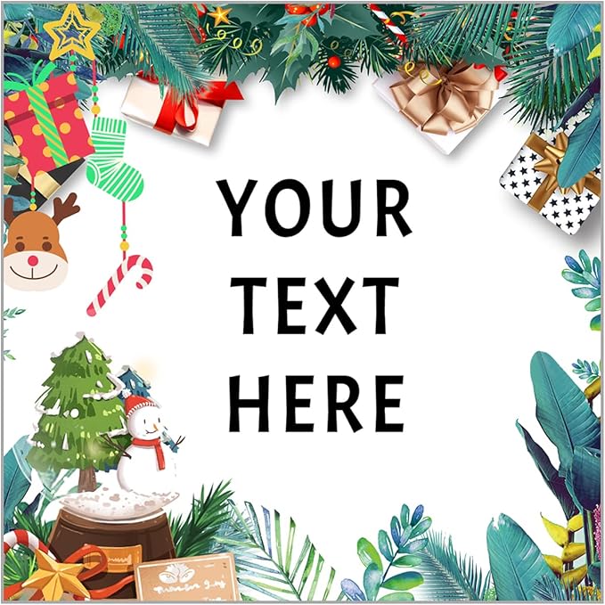 100-1000pcs Custom Stickers Merry Christmas Stickers Personalized Labels by Unknown