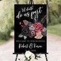 Welcome To Our Wedding Sign, Halloween Couples Shower, Gothic Love Wedding by Mapileng%E2%84%A2