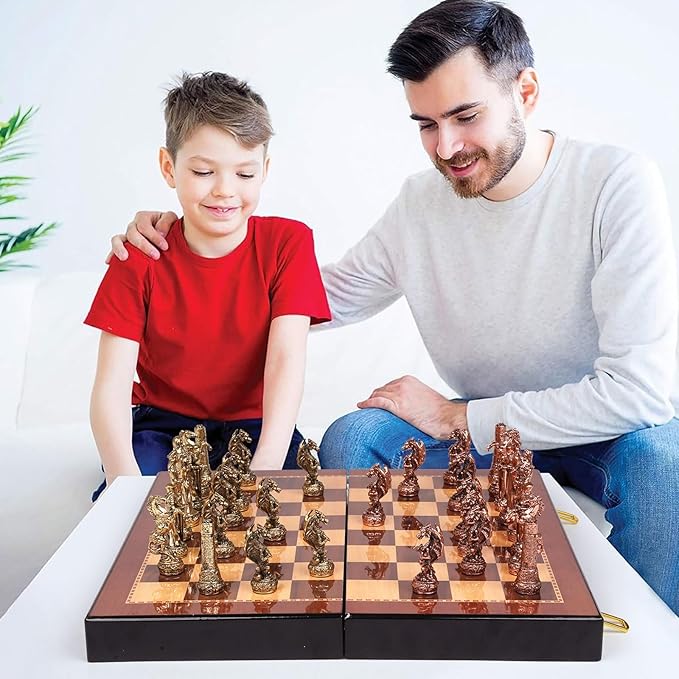 Vintage Figurine Chess Set for Adults and Kids - Image 8