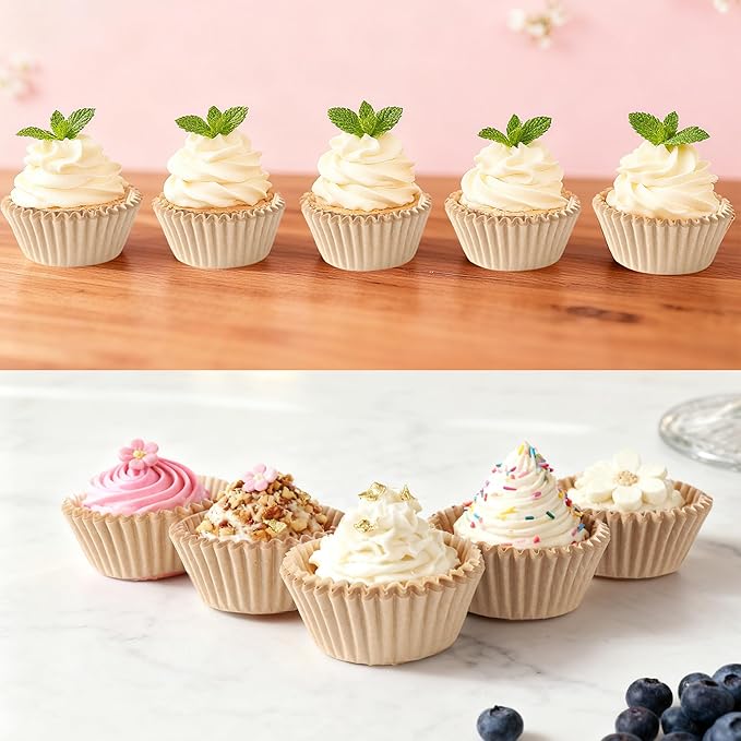 2 inch 1000-Count Mini Cupcake Liners Bright Colorful Muffin Baking Cups - Image 5