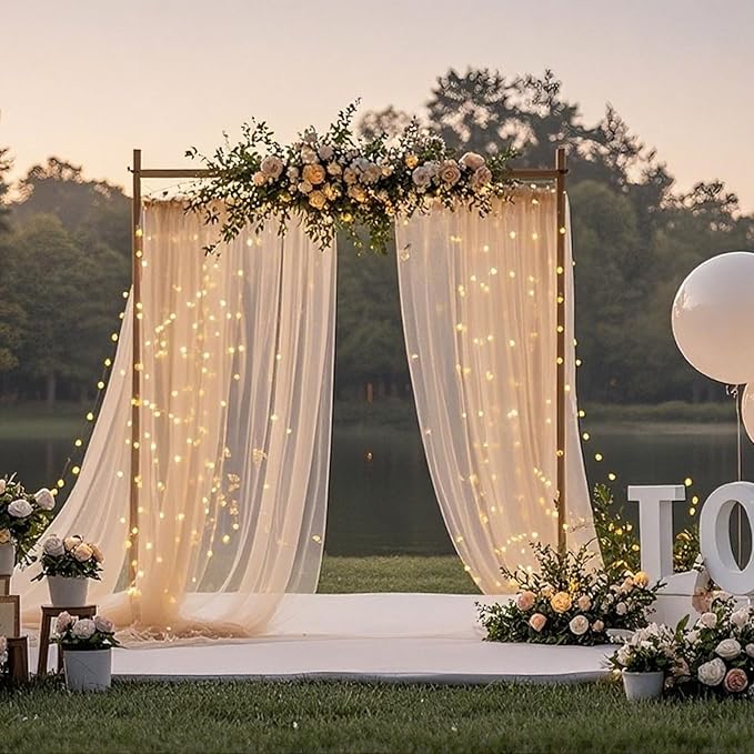 10×8ft Tulle Backdrop Curtains - Image 6