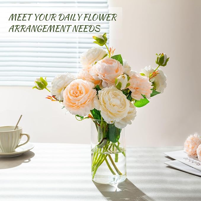 12pcs Glass Cylinder Vases for Centerpieces - Image 3