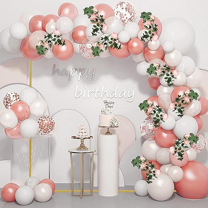 Metal Wedding Arch Backdrop Stand 6.6x5 FT Gold Square Balloon Arch Frame - Image 6