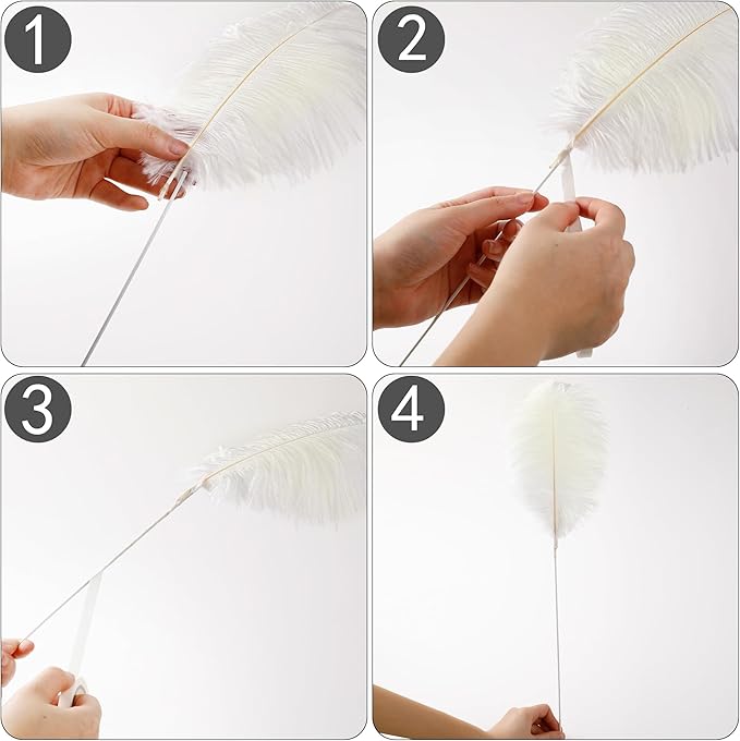 Holmgren Beige Ostrich Feathers Bulk - Image 4