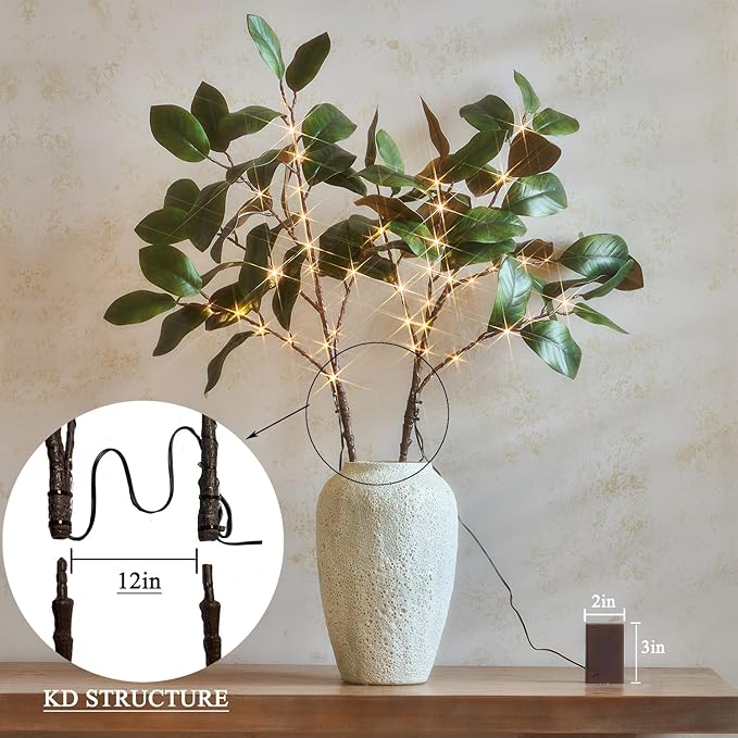 Hairui Lighted Magnolia Branches - Image 4