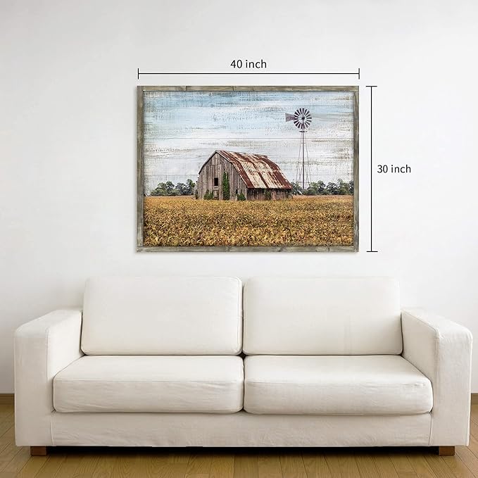 Vintage Farmhouse Wall Art Framed - Image 6