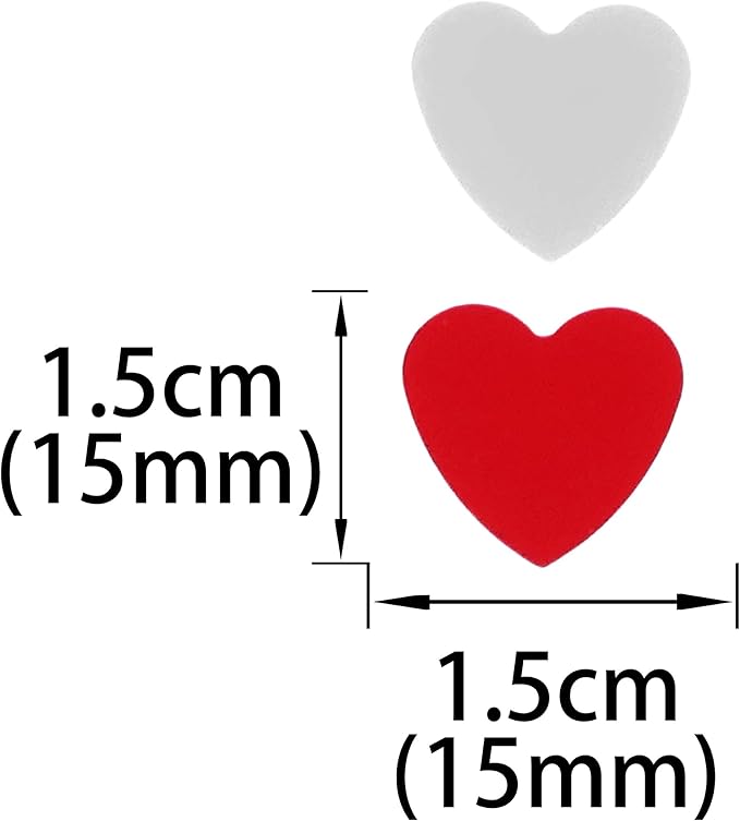 Red Love Heart Valentines Party Table Decorations - Image 2