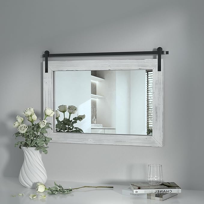 COGOOD Farmhouse Barn Door Mirror - Image 2