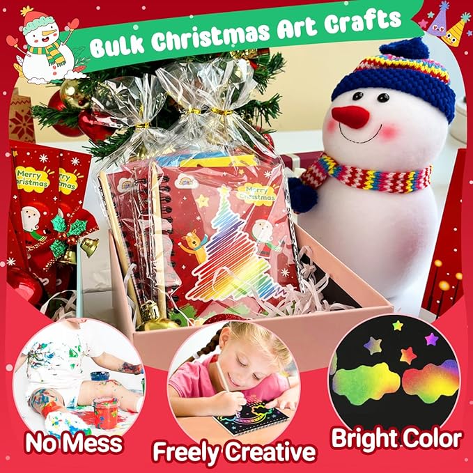 ZMLM Rainbow Scratch Party Favors Kids: Birthday Gifts Toy Bulk Scratch Art - Image 4