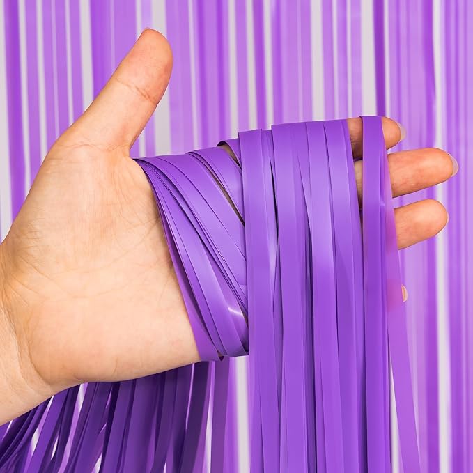 Purple Foil Fringe Party Backdrop - Image 4