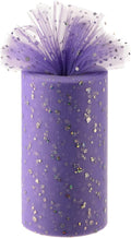 Glitter Tulle Rolls, 6” by 50 Yards Netting Fabric Tulle by ICOSHOW