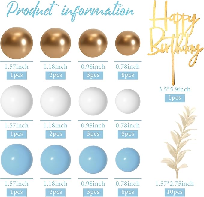MIAHART Ball Cake Toppers Boho Grass Cake Topper Ball Cake Insert Decoration - Image 2