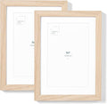 Opposite Wall - Set of 2-5x7 in - Natural Solid Oak Wood Picture Frames - Wall by OppositeWall