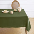 Solino Home Olive Linen Tablecloth 60 x 120 Inch by SolinoHome