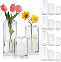 ComSaf Small Flower Vase Set of 15, Glass Bud Vases in Bulk, Decor Centerpiece by ComSaf