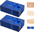 LIFELUM Navy Blue Gift Boxes 2 Pack 13.85 x 8.35 x 4.45 inch, Gift Box by LIFELUM