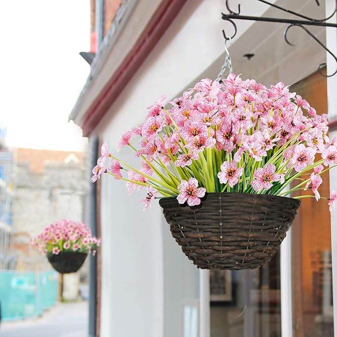 20 Bundles Artificial Flowers Outdoor UV Resistant Fake Flowers No Fade Faux - Image 3