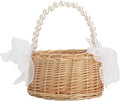 Wicker Rattan Flower Girl Basket Rustic Wedding Flower Girl Basket by DULRLLY