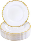 Hioasis 60pcs Gold Plastic Plates by Hioasis