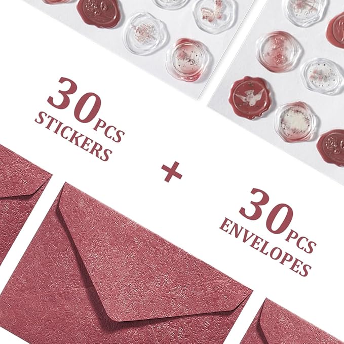 30 Pieces A6 Envelopes with 30 Seal Stickers, 6.32 x 4.45 inch Envelopes - Image 5