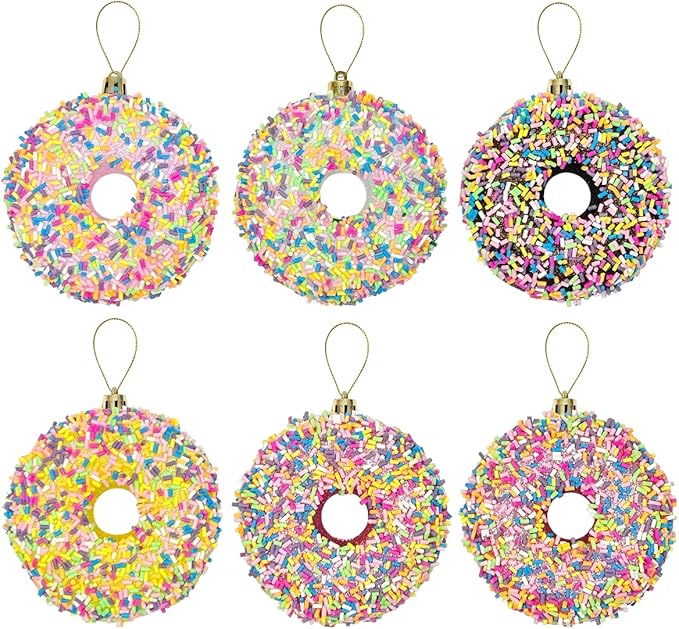LANGXUN 6pcs Donut Candy Land 2025 Xmas Birthday Party Wedding Suppiles - Image 3