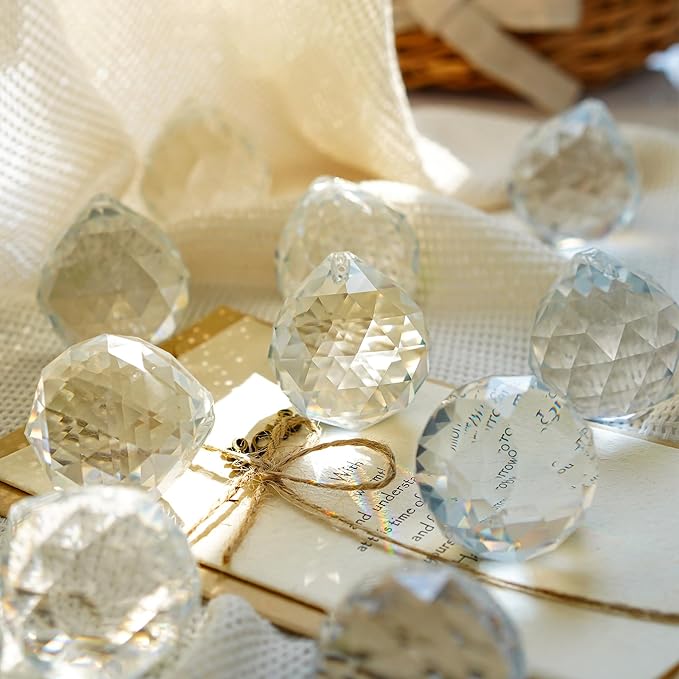 10pcs Crystal Ball Prism Sun Catcher Rainbow Maker Pendants 40mm Decorative - Image 5