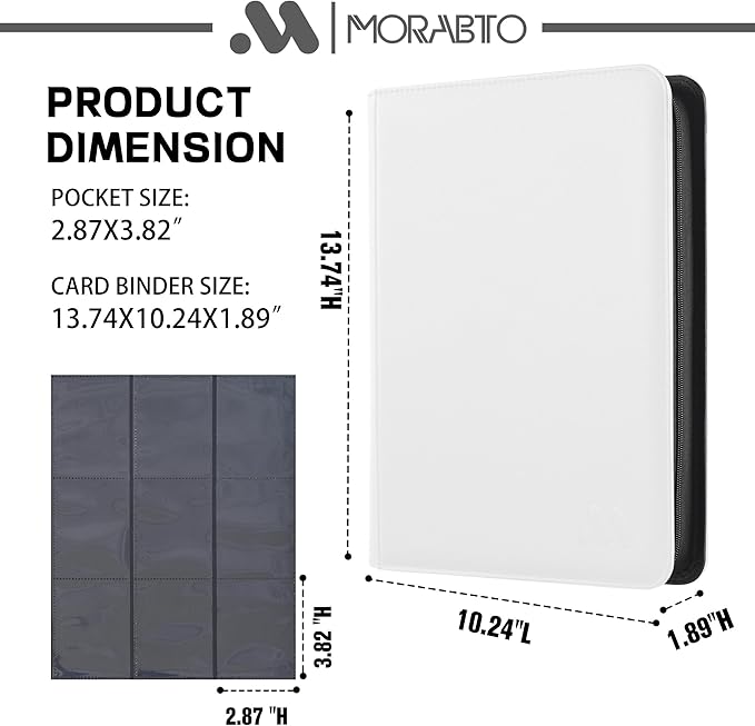 Card Binder 9 Pocket, Trading Card Binder Holds up to 360 Cards - Image 2