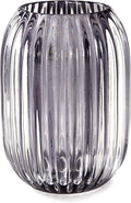 Serene Spaces Living Smoke Grey Optical Glass Votive Holder, Measures 5" Tall by SereneSpacesLiving