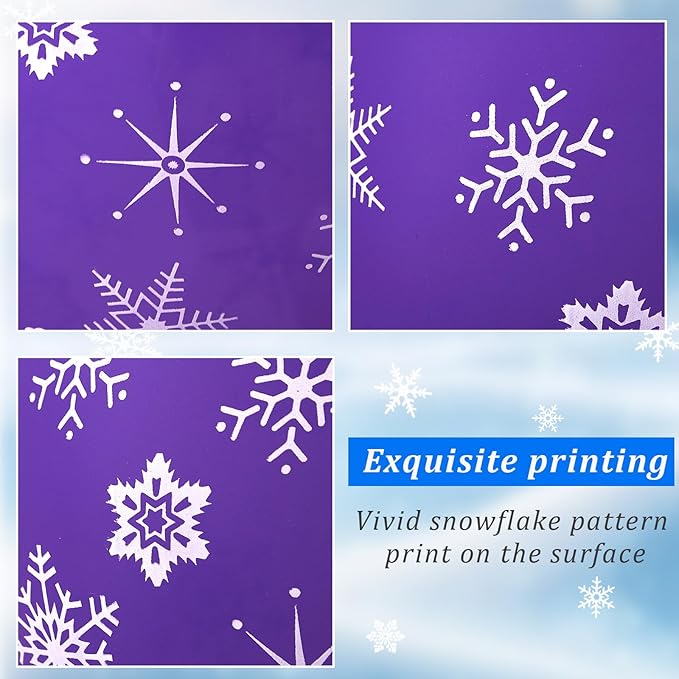 Skylety 40 Pieces Snowflake Balloons Bulk Winter Transparent Snowflake Latex - Image 3
