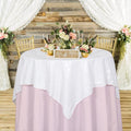 ShinyBeauty Sequin Tablecloth Square 54x54-Inch White Table Cloths by ShinyBeauty